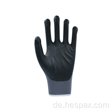 Hespax Anti -Slip -Nylon -Nitril -Mikrofoam -Handhandschuhe